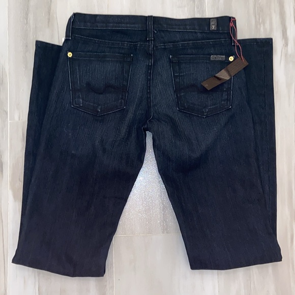 7 For All Mankind Bootcut, Midnight Blue & Made in the USA, 27x33, NWT $186 MSRP - Picture 4 of 12